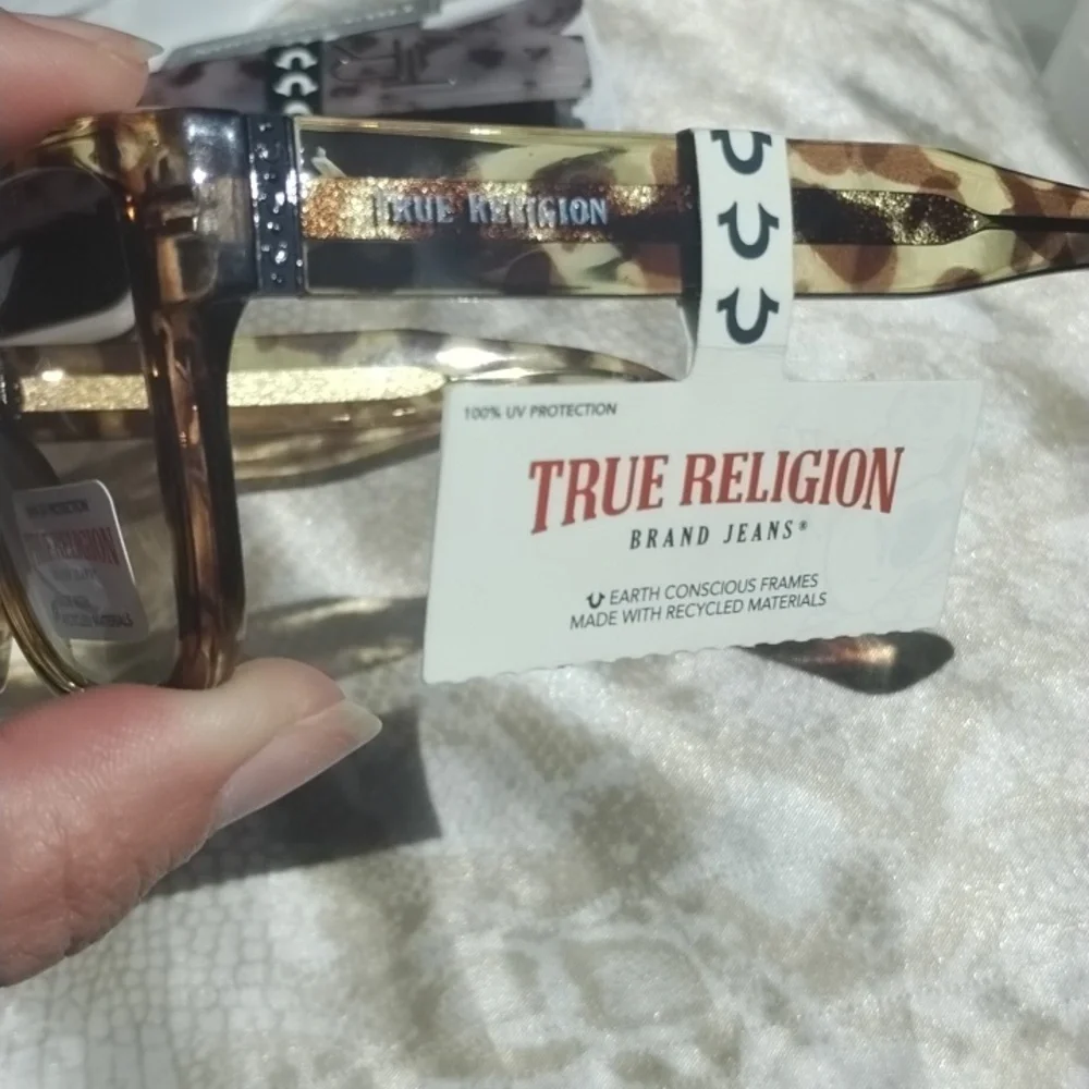 True Religion Tortoiseshell Sunglasses with Brown Gradient Lenses